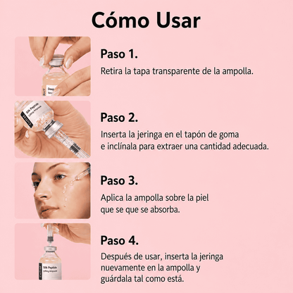 Ampolla de péptidos lifting de seda coreana